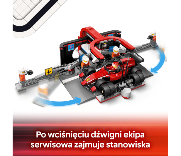 LEGO City 60443 F1® Pit stop i mechanicy z bolidem Ferrari - 1298083 - zdjęcie 5